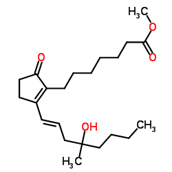 Methyl (13E)-16-hydroxy-16-methyl-9-oxoprosta-8(12),13-dien-1-oate Structure