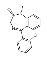 5-(2-chloro-phenyl)-1-methyl-1,3-dihydro-benzo[e][1,4]diazepin-2-one Structure