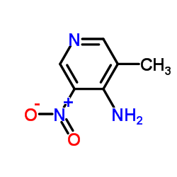 4-氨基-5-甲基-3-硝基吡啶结构式