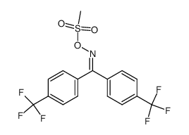 4,4'-bis(4-trifluoromethyl)benzophenone O-methylsulfonyloxime Structure