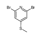 2,6-dibromo-4-methylmercapto pyridine Structure