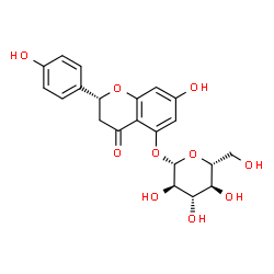 Naringenin 5-O-β-D-glucopyranoside结构式