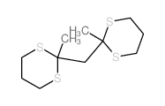 1,3-Dithiane,2,2'-methylenebis[2-methyl- Structure