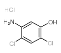 5-氨基-2,4-二氯苯酚盐酸盐结构式
