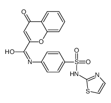 4-oxo-N-[4-(1,3-thiazol-2-ylsulfamoyl)phenyl]chromene-2-carboxamide结构式