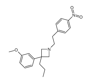 3-(m-Methoxyphenyl)-1-(p-nitrophenethyl)-3-propylazetidine结构式