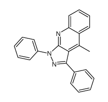 4-methyl-1,3-diphenylpyrazolo[3,4-b]quinoline Structure