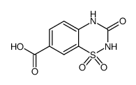 3-oxo-3,4-dihydro-2H-1,2,4-benzothiadiazine-7-carboxylic acid 1,1-dioxide Structure