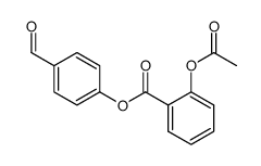 4-(2-acetoxybenzoyloxy)benzaldehyde结构式