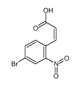 4-溴-2-硝基肉桂酸结构式