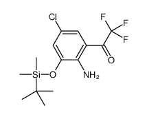 4-氯-2-三氟乙酰基-6-(叔丁基二甲基甲硅烷基氧基)苯胺结构式