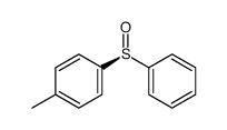 (-)-(S)-phenyl p-tolyl sulfoxide结构式