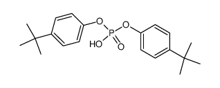 bis(p-tert-butylphenyl) hydrogen phosphate Structure