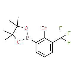2-Bromo-3-trifluoromethylphenylboronic acid pinacol ester Structure