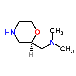 N,N-二甲基(R-吗啉-2-基)甲酰胺结构式