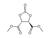 dimethyl (4R,5R)-1,3,2-dioxathiolane-4,5-dicarboxylate 2-oxide结构式