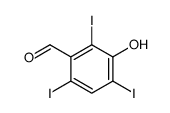 3-hydroxy-2,4,6-triiodobenzaldehyde Structure