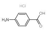 4-氨基苯甲酸盐酸盐结构式
