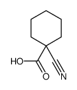 Cyclohexanecarboxylic acid, 1-cyano- (9CI) Structure