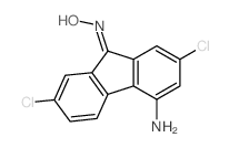 9H-Fluoren-9-one,4-amino-2,7-dichloro-, oxime结构式