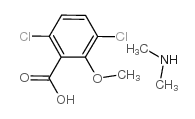 3,6-二氯-2-甲氧基苯甲酸二甲胺盐结构式