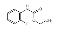 (2-氟苯基)-氨基甲酸乙酯结构式
