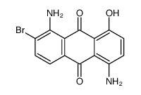1,5-diamino-2-bromo-8-hydroxyanthracene-9,10-dione结构式