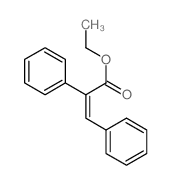 Benzeneacetic acid, a-(phenylmethylene)-, ethyl ester结构式