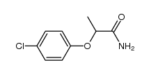 2-(4-chlorophenoxy)propanamide结构式
