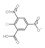 2-氯-3,5-二硝基苯甲酸结构式