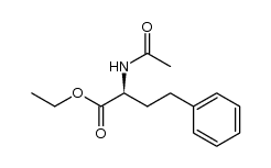 (S)-2-acetamido-4-phenylbutyric acid ethyl ester Structure