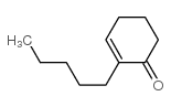 2-pentylcyclohex-2-en-1-one结构式