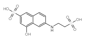 4-hydroxy-6-(2-sulfoethylamino)naphthalene-2-sulfonic acid picture