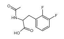2-acetamido-3-(2,3-difluorophenyl)propanoic acid Structure
