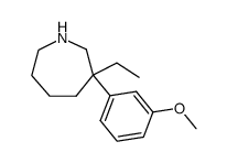 3-ethyl-3-(3-methoxy-phenyl)-azepane结构式
