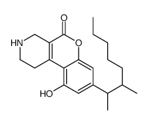 8-(1,2-Dimethylheptyl)-1,2,3,4-tetrahydro-10-hydroxy-5H-[1]benzopyrano[3,4-c]pyridin-5-one Structure