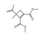 dimethyl 3-methyl-3-(prop-1-en-2-yl)cyclobut-1-ene-1,2-dicarboxylate Structure