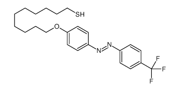 10-[4-[[4-(trifluoromethyl)phenyl]diazenyl]phenoxy]decane-1-thiol Structure