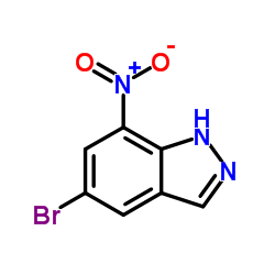 5-溴-7-硝基-1H-吲唑结构式