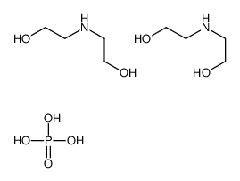 bis[bis(2-hydroxyethyl)ammonium hydrogen phosphate Structure