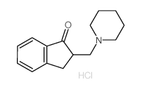 2-(1-piperidylmethyl)-2,3-dihydroinden-1-one结构式