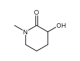 3-hydroxy-1-methyl-2-piperidinone Structure