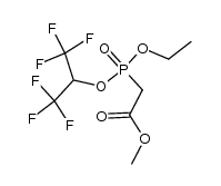 methyl ethyl(1,1,1,3,3,3-hexafluoroisopropyl)phosphonoacetate Structure