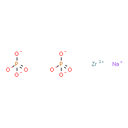 sodium zirconium hydrogen bis(phosphate) structure