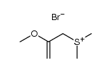 (2-methoxy-allyl)-dimethyl-sulfonium, bromide Structure