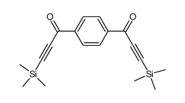 3-trimethylsilyl-1-[4-(3-trimethylsilylpropynoyl)phenyl]propynone结构式