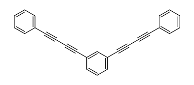 1,3-bis(4-phenylbuta-1,3-diynyl)benzene Structure