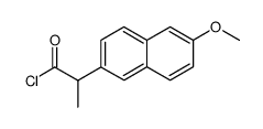 d,l-2-(6-methoxy-2-naphthyl)-propionic acid chloride Structure