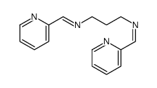 1-pyridin-2-yl-N-[3-(pyridin-2-ylmethylideneamino)propyl]methanimine Structure