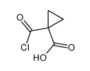 1-(chlorocarbonyl)cyclopropanecarboxylic acid Structure